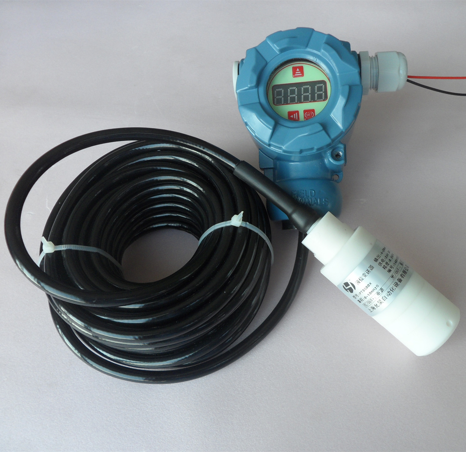 PT3500防腐型投入式液位变送器 投入式液位计 聚四氟乙烯防腐