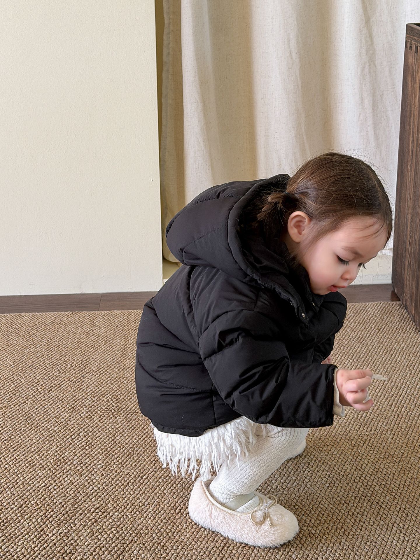 Ropa infantil de niñas plumón ropa de invierno nueva engrosada 90 ternera calentamiento abrigo infantil ropa de bebé