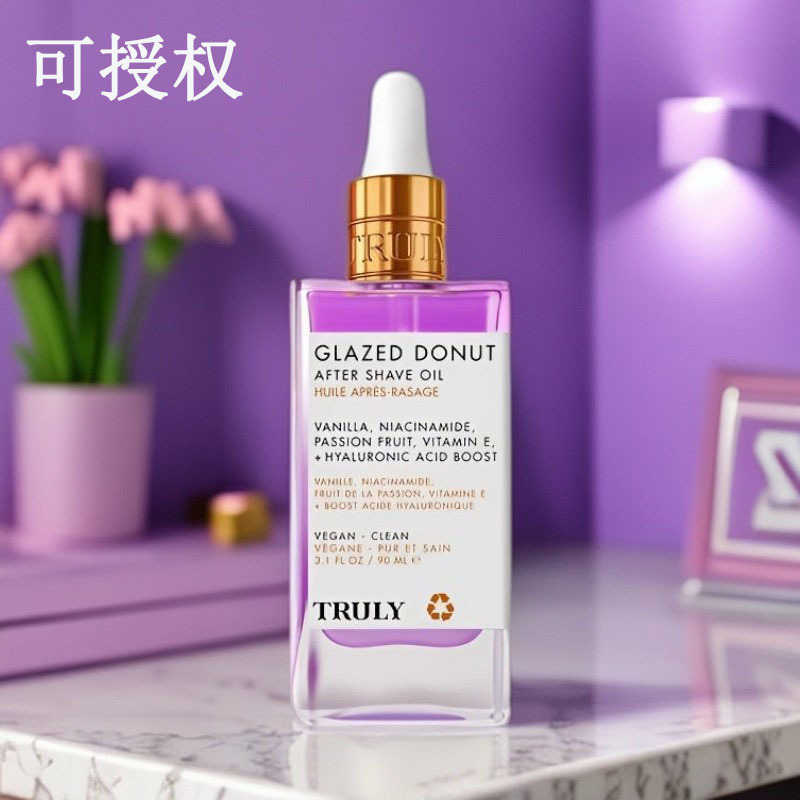 TRULY跨境光滑甜甜圈剃须后油滋润敏感皮肤甜香草釉和百香果香味|undefined