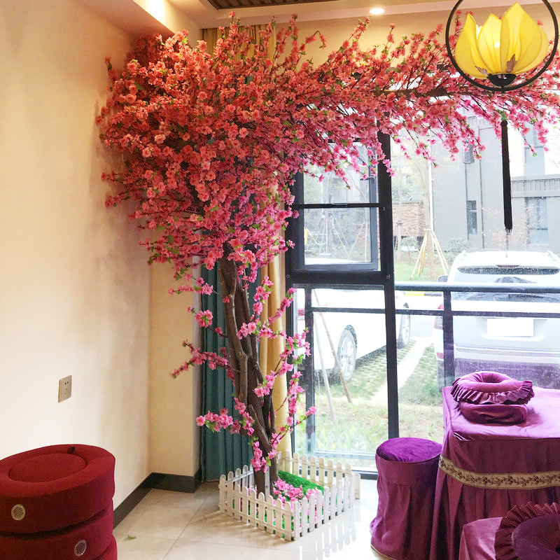 Simulación melocotón árbol deseando árbol interior y exterior decoración paisaje artificial árbol simulación Cerezo gran simulación planta árbol