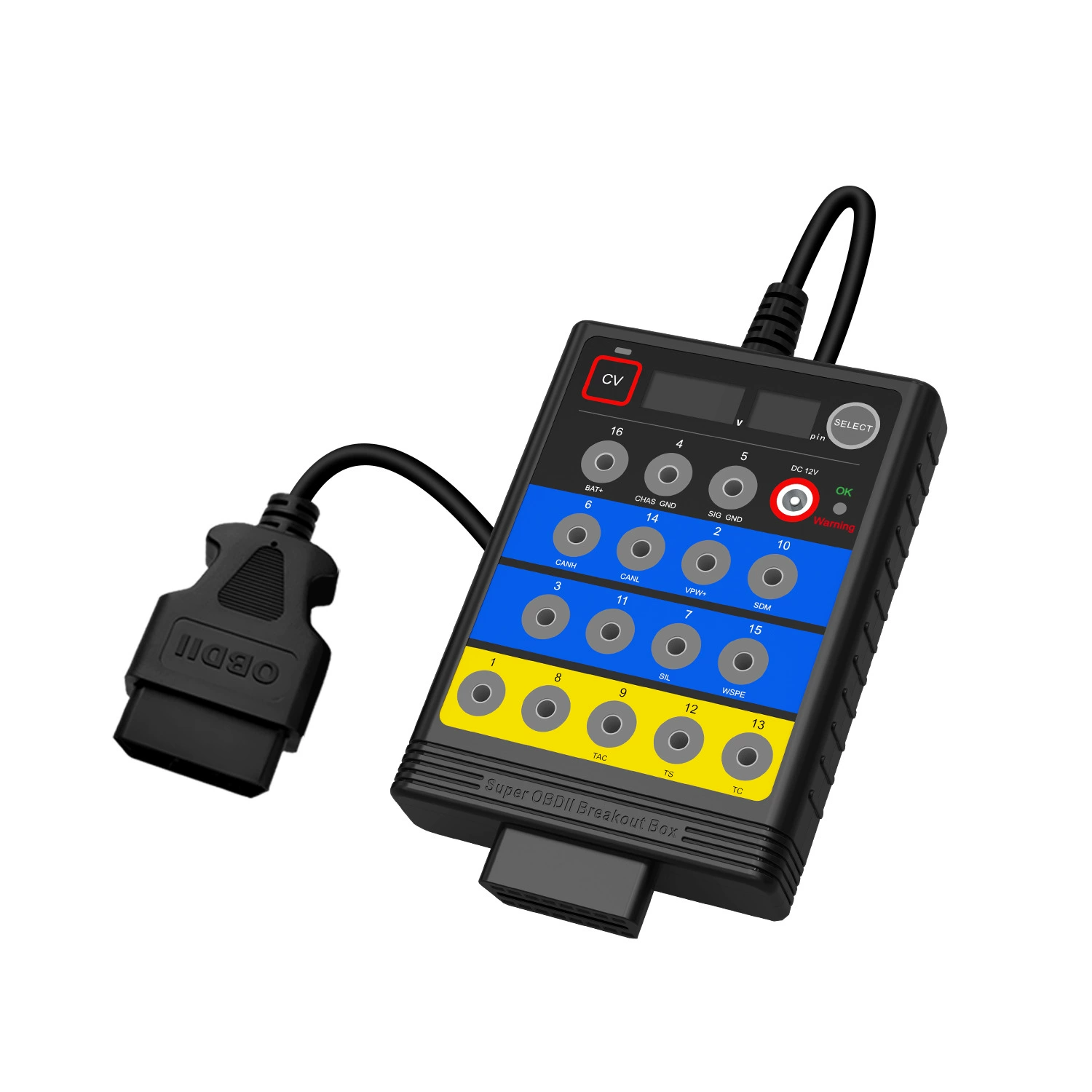 BX100 Super OBD2 Jumper BreakoutBoxECU Программирование постоянного напряжения 12/24VCAN Портативный сбор сигналов