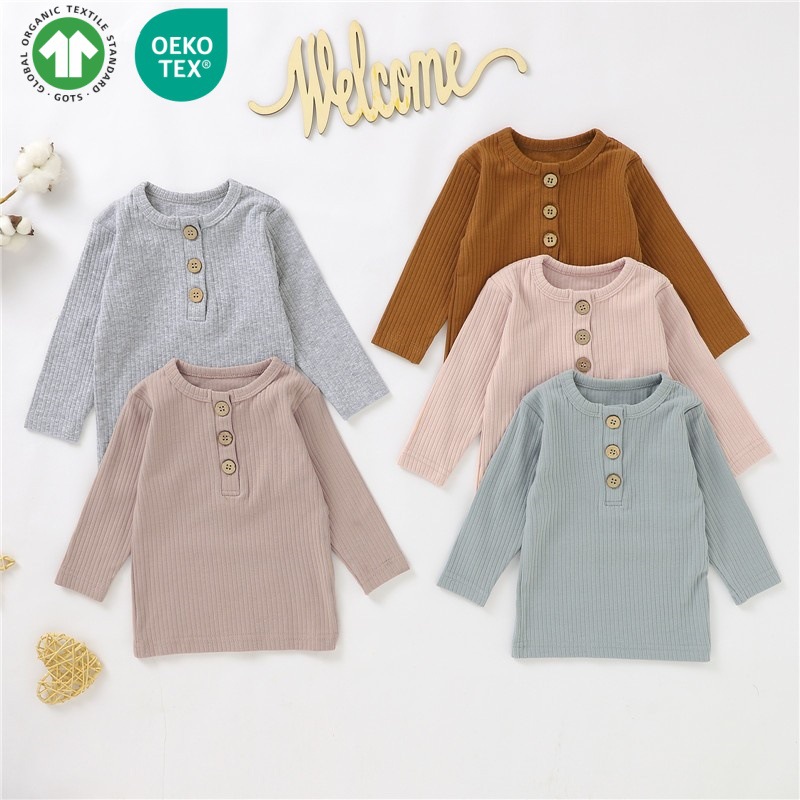Foreign Trade Children's Autumn Clothes Baby's Home Clothes Top Children's Pullover Pit-strip Knitted Shirt Long-sleeved Ins Children's Top