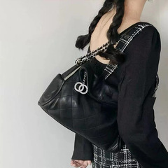 Xiaoxiangfeng 中古バッグ怠惰なリラックスバッグ 2025 新しいファッションフランス脇の下バッグハイエンドの女性のバッグ