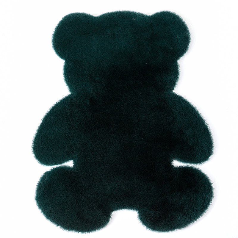 Alfombra de piel sintética de conejo de Amazon, diseño de dibujos animados, para sofá, dormitorio, mesita de noche, ventana, habitación infantil, alfombra de suelo de peluche, bonita y divertida image 13