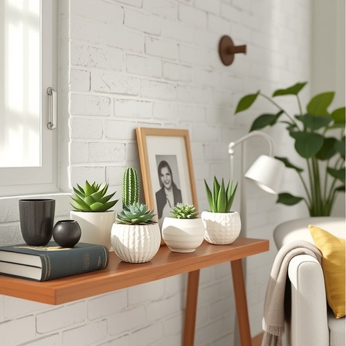 Ceramic Planter with INS Style Creamy Light Luxury High-End Creative Simple Home Decor Desktop Ornament Flower Pot