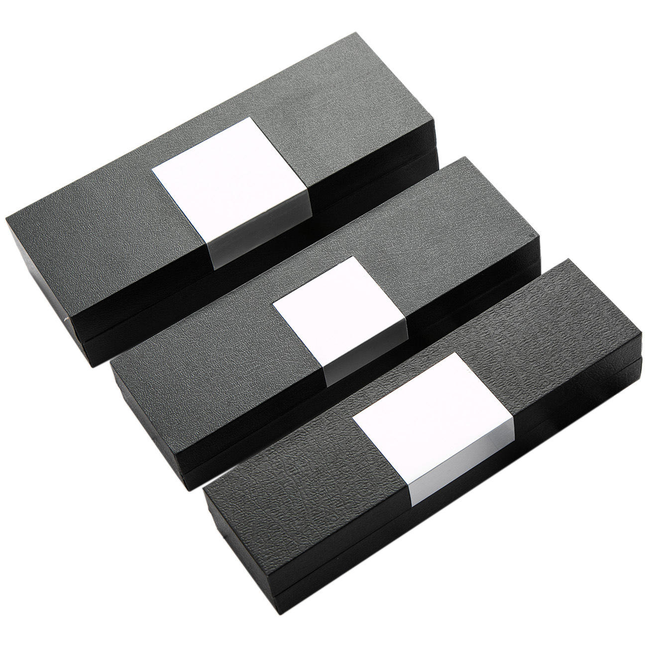 Oficina de negocios de aluminio negro caja de regalo caja de plástico caja de impresión publicitaria caja de bolígrafo firma caja de almacenamiento caja de tapa