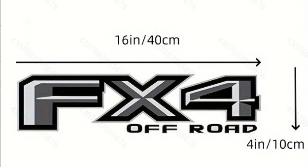 Amazon nuevo FX4 coche pegatinas 4X4 OF ROAD venta caliente pegatinas impermeables