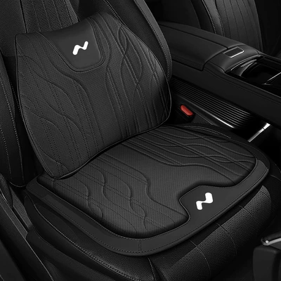 L60 Car-Specific Seat Cushions, Lumbar, Waist support - noble-black-seat-cushion-lumbar-support