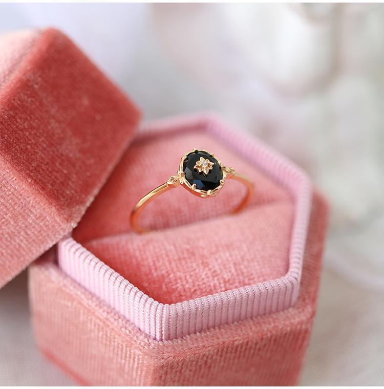 Ethnic Style Oval Flower Copper Inlay Agate Zircon Rings display picture 2