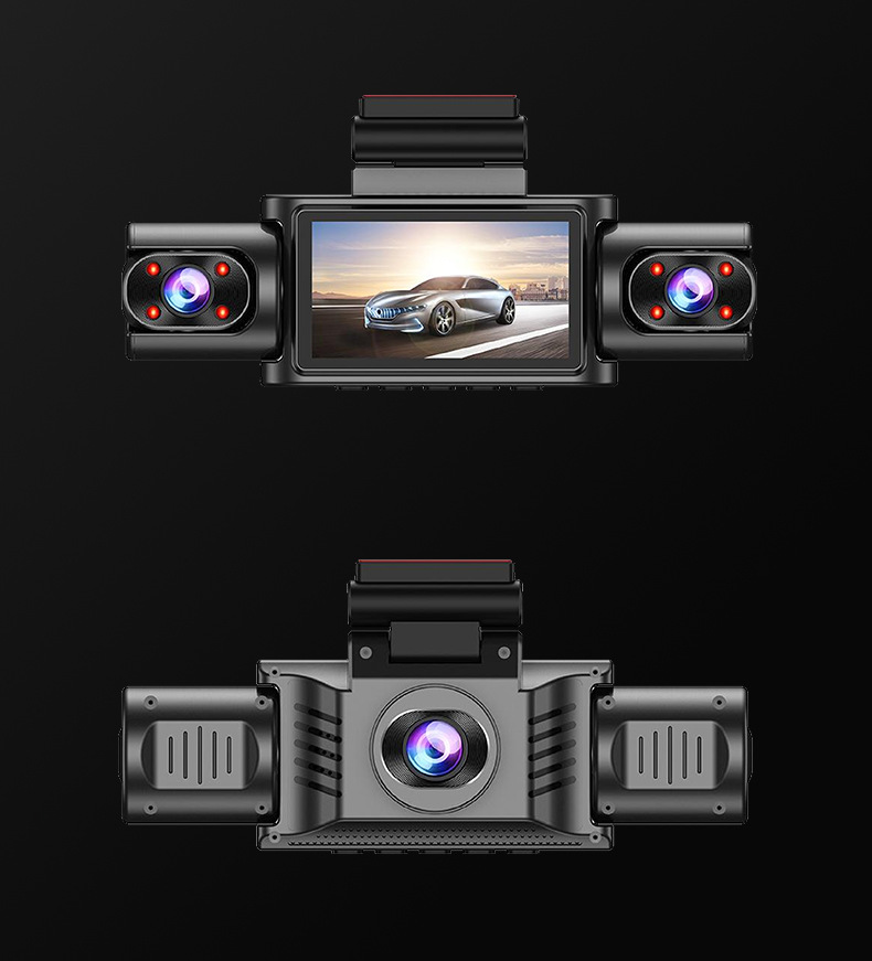 New Model Xc404 Four-Way Wifi Mobile Phone Connectivity 4-Lens High-Definition 1080P Driving Recorder