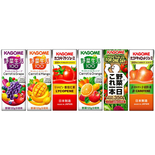 Japanese imported beverage vegetable life 100 tomato grape vegetable juice supplier Kagome Kokumei