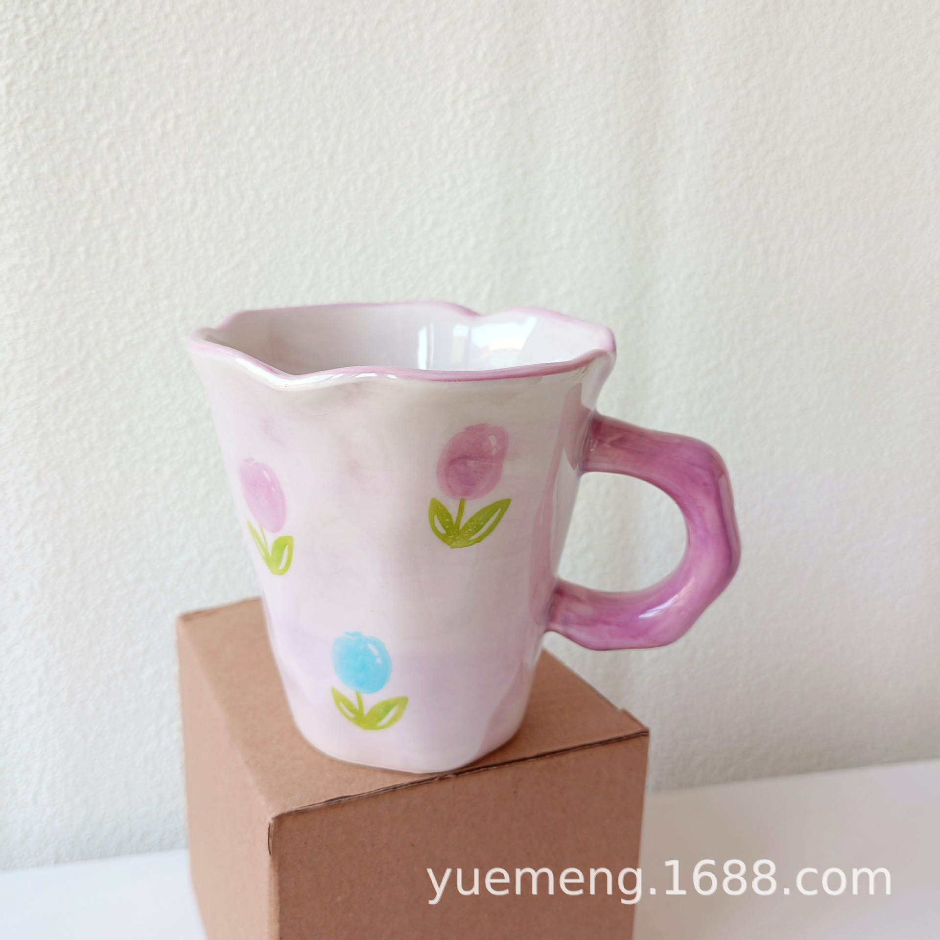 Tall cup purple tulip