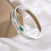 【180-2】Silver Emerald Mud Diamond