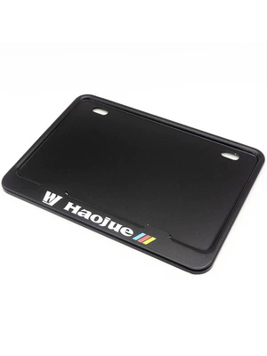 Plate Holder Frame Suitable for | Nömrə qabı - haojue-aluminum-alloy-solid-pure-black