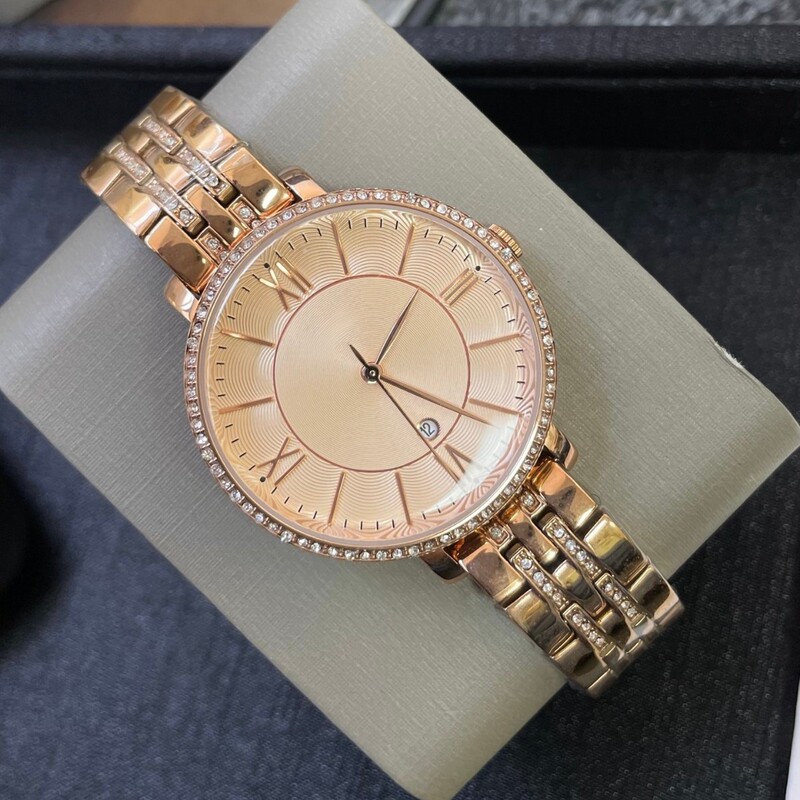 Tiktok Xiaohongshu Cross-Border Foreign Trade European and American Fashion Trend Fossil Watch Women's Watch with Diamond Fashion Wristwatch Women's Watch Tiktok Xiaohongshu Cross-Border Foreign Trade European and American Fashion Trend Fossil Watch Women's Watch with Diamond Fashion Wristwatch Women's Watch