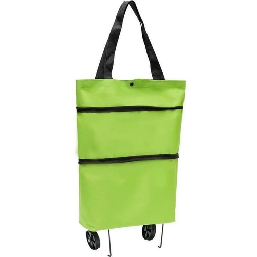 Wheel bag, household shopping bag, tug bag, grocery shopping bag, supermarket stretch shrink bag, folding tug bag, logo can be added