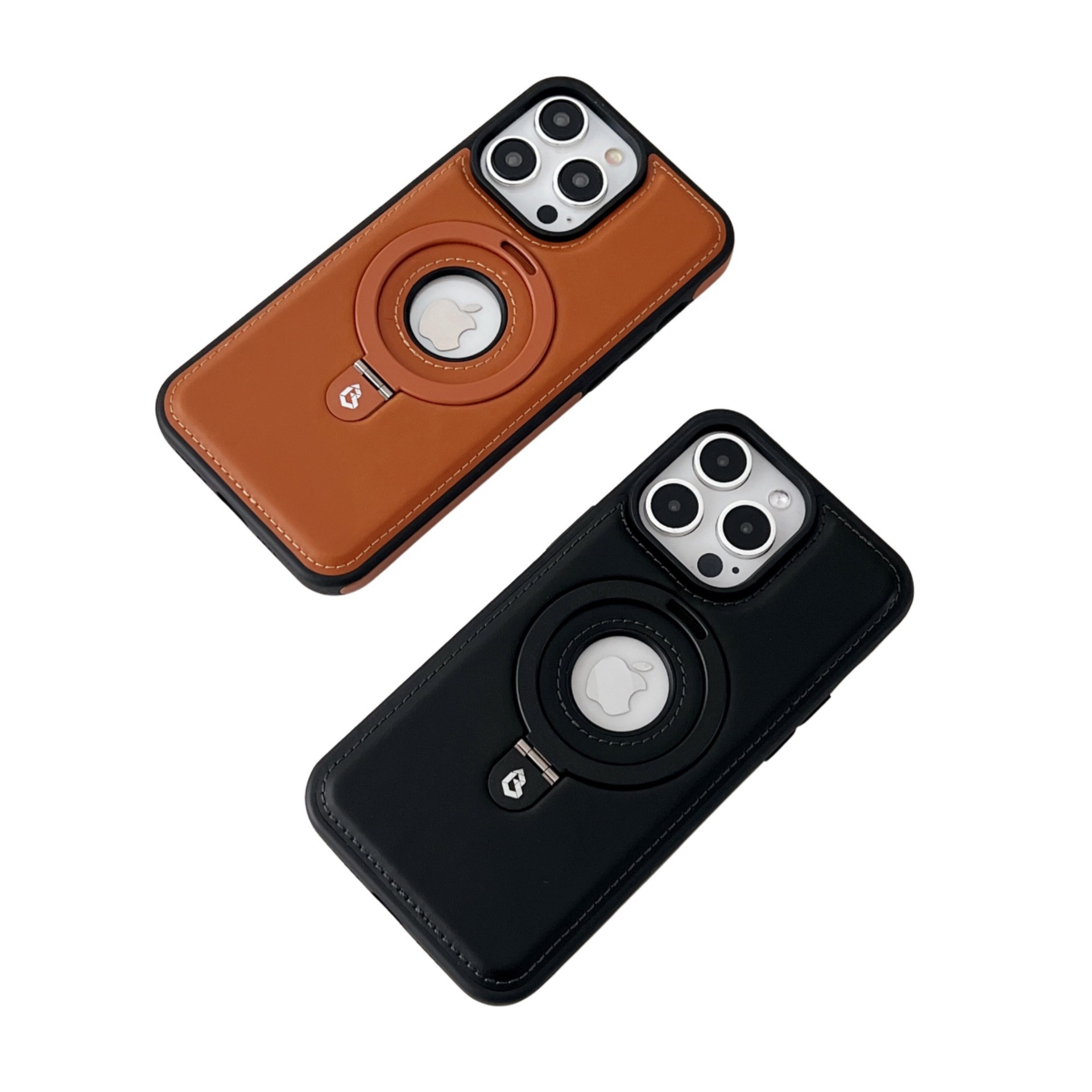 Ốp lưng da cao cấp tích hợp giá đỡ cho iPhone 15, 16, 17 Pro Max — 【Đen Cao Cấp】Dòng 17 - Không Lo Lọt Logo, 【Nâu Thanh Lịch】Dòng 17 - Không Lo Lọt Nhãn, 【Gentleman Blue】Dòng 17 - Không Lo Lọt Nhãn, 【Đỏ】Dòng 17 - Không Lo Lọt Nhãn chi tiết 5