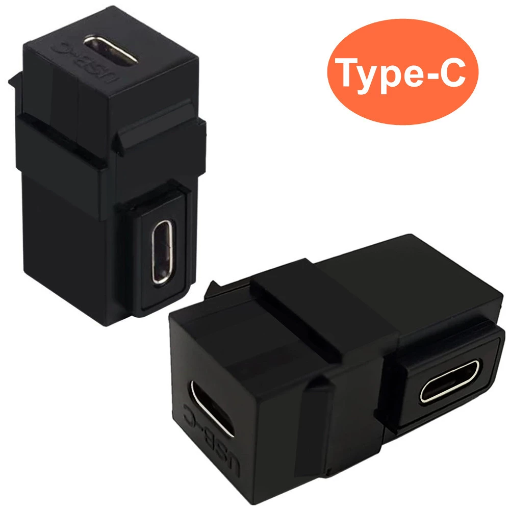 USB 3.1 Type-C модуль-гнездо, вставной адаптер куплер для монтажной панели
