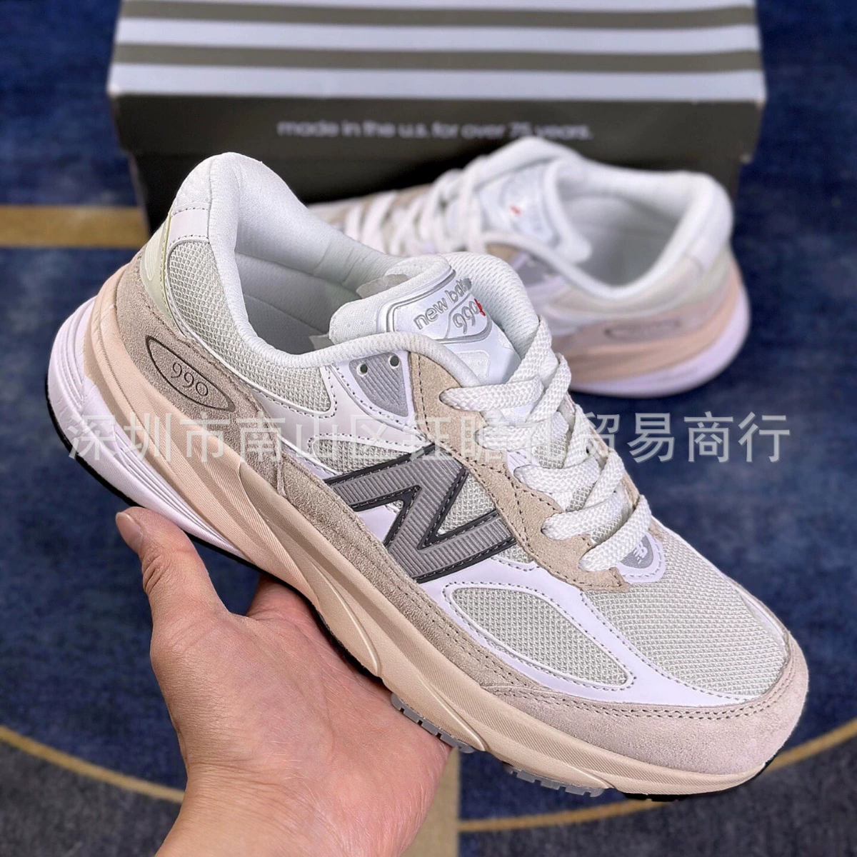 Кроссовки (New Balance) повседневные из сетки и замши, легкие, размеры 36–45