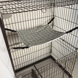 Factory wholesale thickened fleece-lined cage cat hammock breathable warm pet hanging basket cross-border pet supplies cat swing