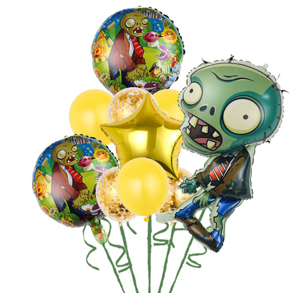 cartoon Plants vs. Zombies