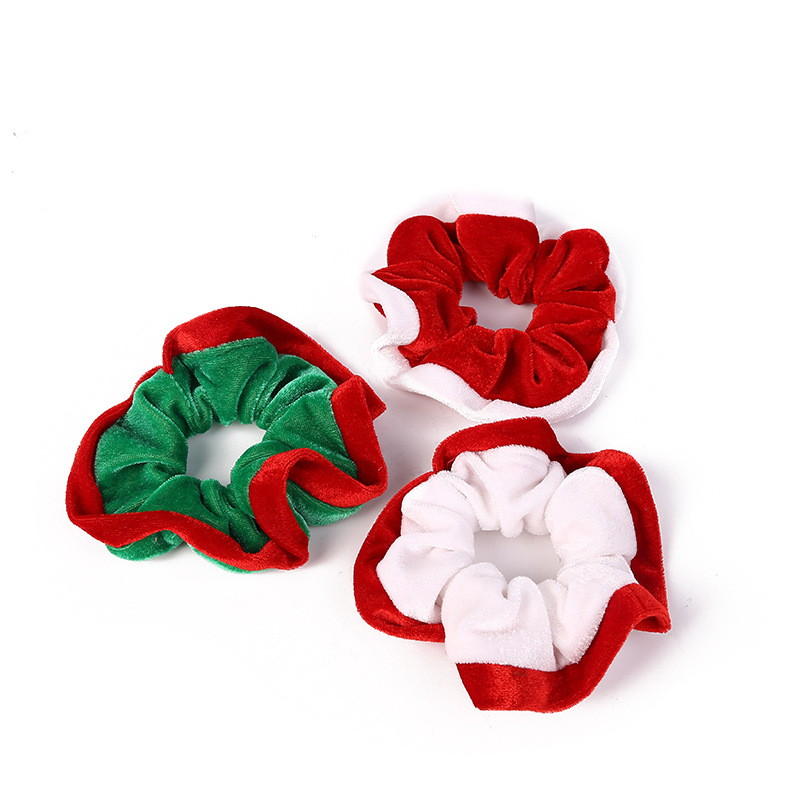 15g Weight Original Design Cute Women's Color Block Cloth Hair Tie