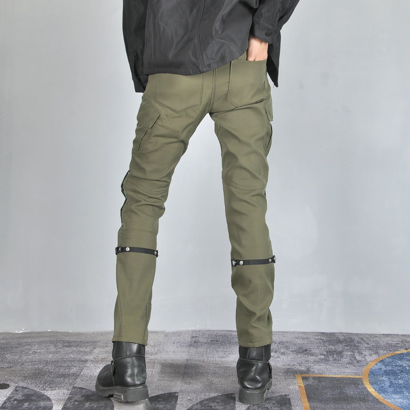 VOLERO motocicleta invierno pantalones de ciclismo resistentes a la caída impermeable de lana forrada gruesa a prueba de viento ejército verde ropa de trabajo pantalones de la motocicleta