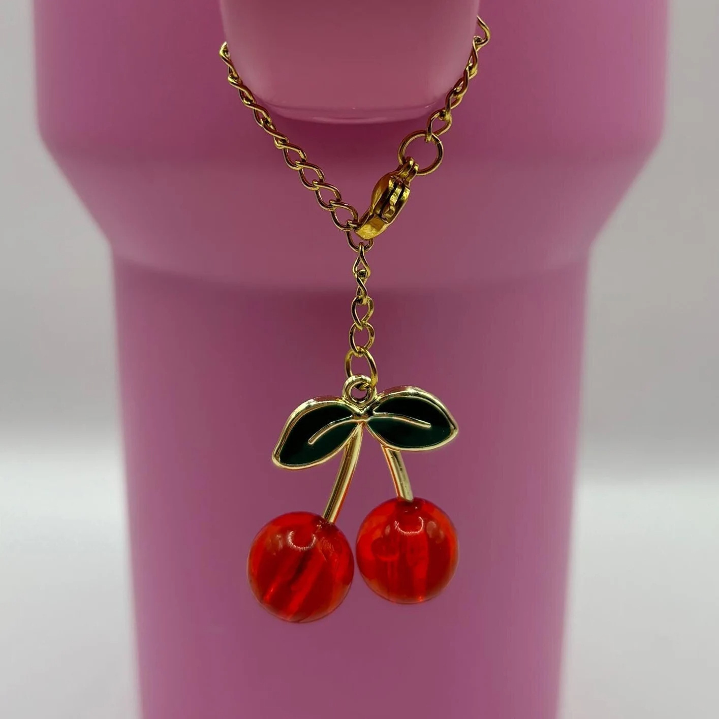 7g Weight Bag Charms Bag Accessories Type 1 Piece Quantity Holiday, Banquet, Selfie Occasion Acrylic Material Cherry Pattern Casual, Elegant, Lady Style 1 Piece Acrylic Cherry Bag Charms 5