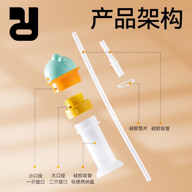 窒息防止食品グレードの子供用ストロー、ストロー付きユニバーサルミネラルウォーター、飲料水アーティファクト、吸収性ボトルキャップ、ホットモデル|undefined