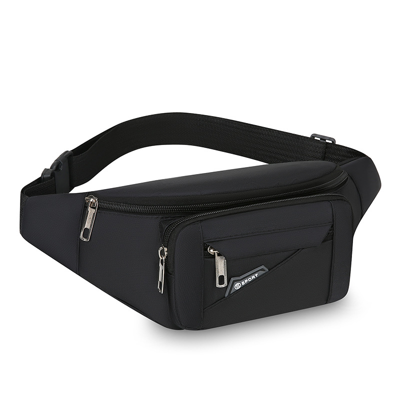 Bolsa de cintura a prueba de agua, mochila de hombro resistente al desgaste, bolsa de pago de negocios portátil al aire libre, bolso de pecho de hombre de gran capacidad
