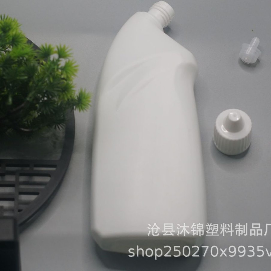现货塑料瓶500ml白色洁厕灵歪嘴洁厕液瓶pe瓶子