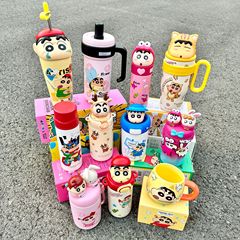 高見えクレヨンしんちゃん 魔法瓶カップ 大容量 ストローカップ ビッグマック 便利な漫画カップ アイスカップ