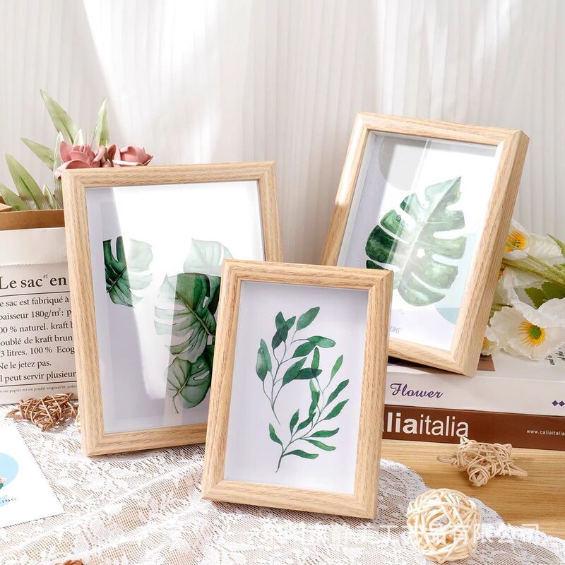 Creative Three-Dimensional Hollow Photo Frame Plant Specimen Picture Frame Collection Table Photo Frame Decoration Handmade Wooden Wholesale