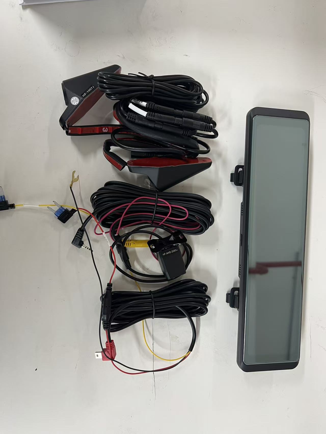 Cross-Border 12-Inch 4K Streaming Media Driving Recorder with 4-Channel Blind Spot Adas Assistance and Bsd Parking Monitoring Recorder