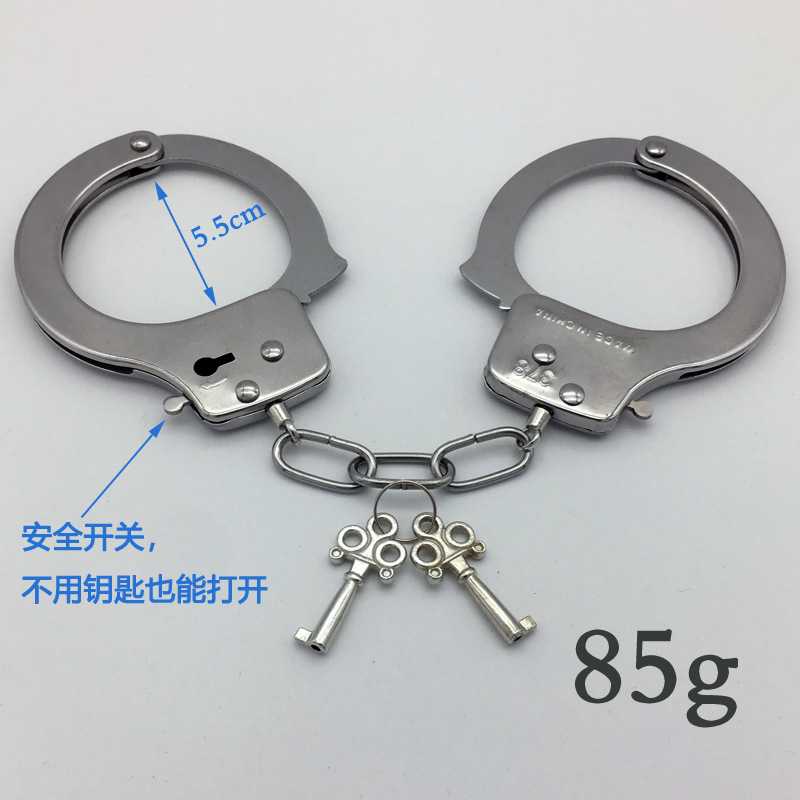 Esposas de juguete espeso esposas de plata esposas de acero inoxidable esposas de acero inoxidable esposas de acero inoxidable esposas