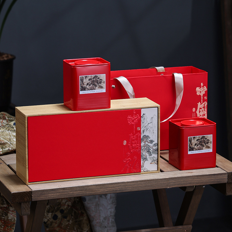 新国标茶叶包装盒古树红茶绿茶单丛六堡茶散茶叶罐伴手礼盒装空盒