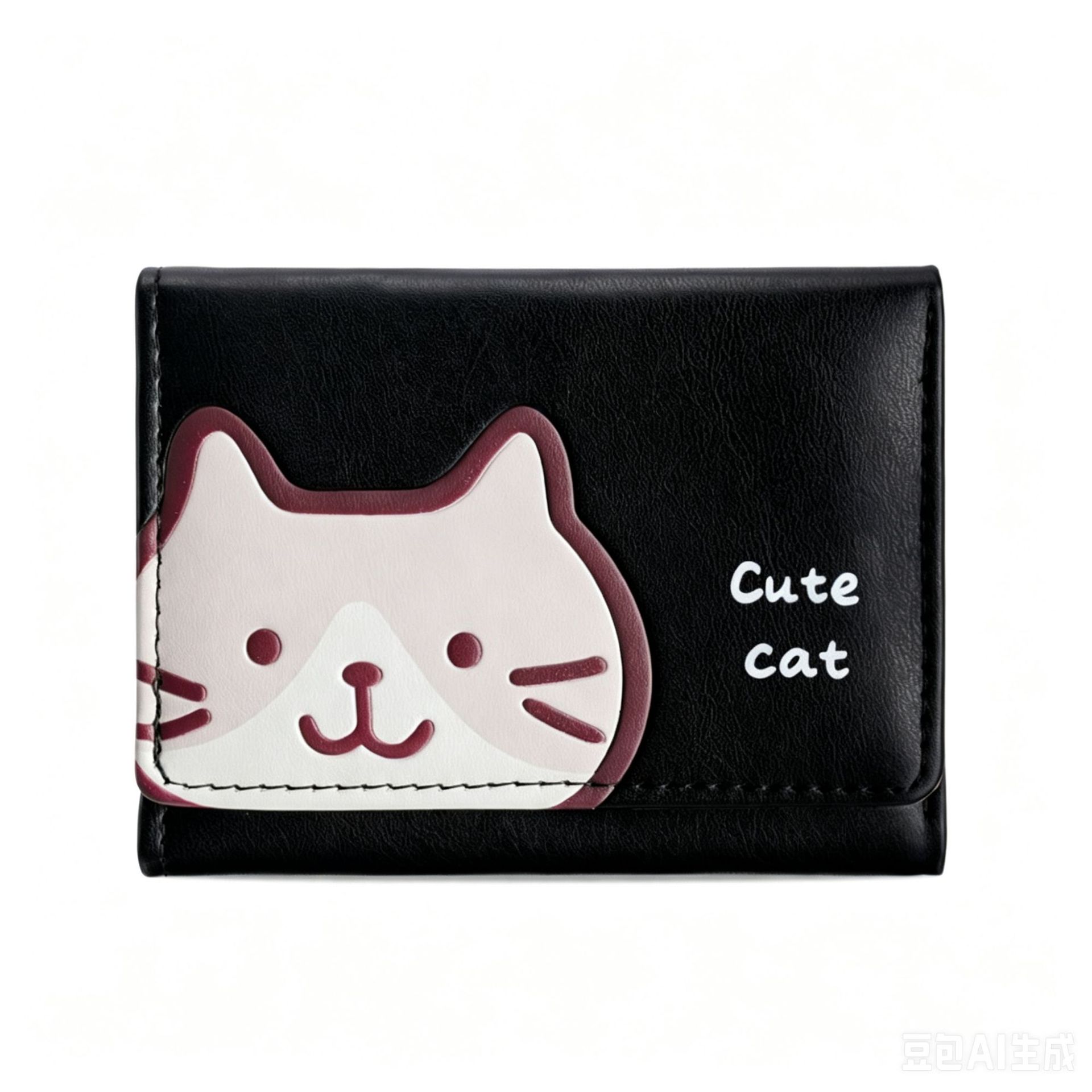 W-3513 : Tri-fold de base - Chat noir