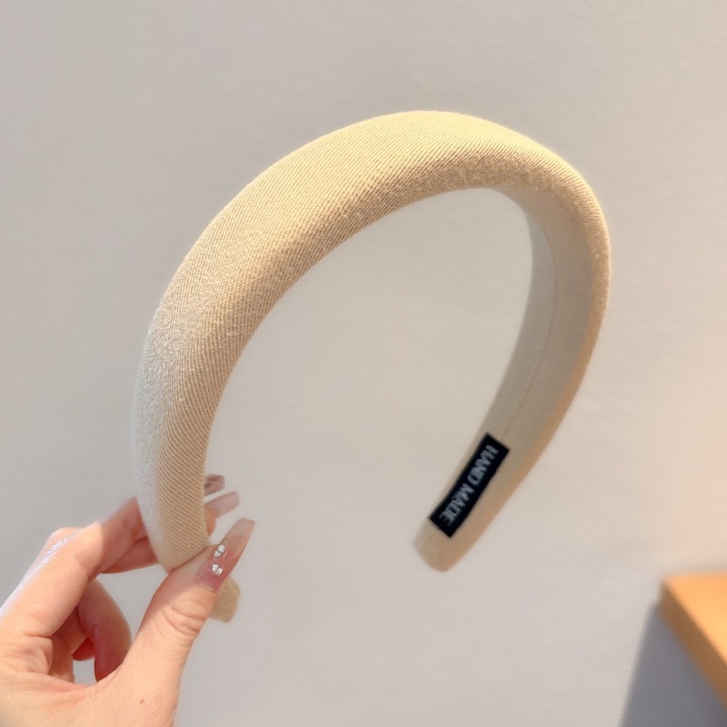 Coreana otoño invierno cinturón de cabello 2024 nuevo otoño invierno cráneo alto borde amplio presión de cabello pinzas de cabello tocado cinturón de cabello de alta calidad