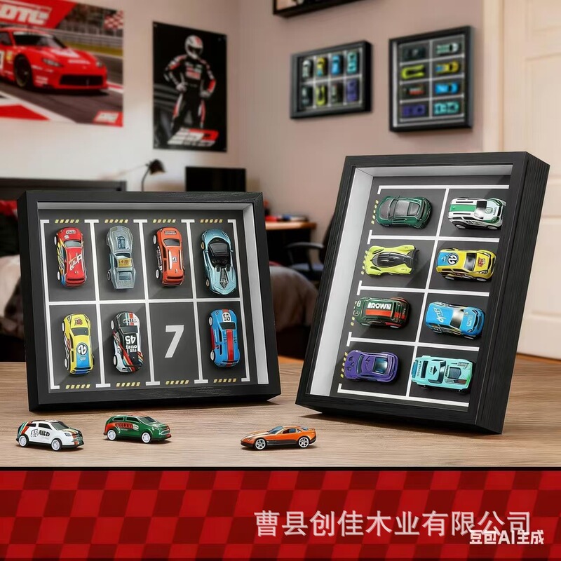 Cross-Border Wooden Toy Car Photo Frame Wall-Mounted Car Display Box Sedan Model Magnetic Ornament Cross-Border Wooden Toy Car Photo Frame Wall-Mounted Car Display Box Sedan Model Magnetic Ornament