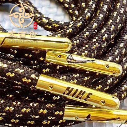 【太古仓】2015新款缕空鞋带金属头 绳子五金头 懒人鞋带圆绳挂绳