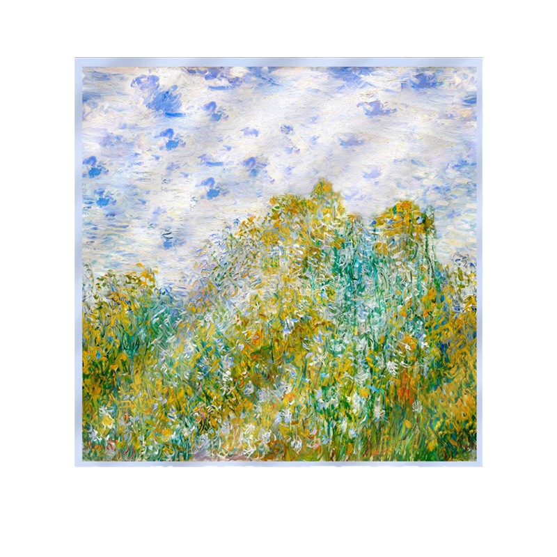 New Silk Scarf 100% Mulberry Silk 110cm Silk Square Scarf_voghion.com