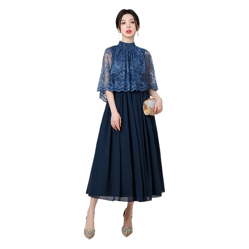 Vestido de noche para las mujeres tiktok Comercio exterior Venta caliente partido anfitrión Socialite ceremonia de adultos diario vestido de adelgazamiento portátil