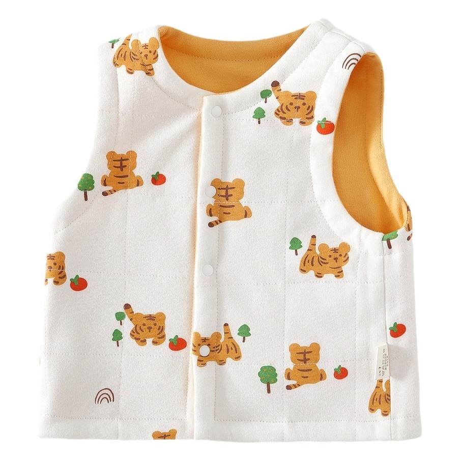 Chaleco de bebé Otoño e Invierno puro algodón ropa de bebé niños niñas chaleco hogar acolchado bebé chaleco superior