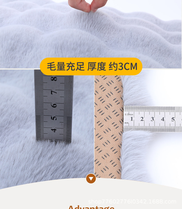 Bubble Velvet Car Seat Cushion Winter Rabbit Fur Plush Car Cushion Velvet Seat Pad Wholesale Thickened Chair Pad Non-Slip Warm Thickened