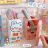 Cartoon cute capacious pens holder, table fashionable storage system, universal pencil case