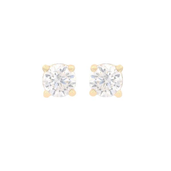 Xuping Jewelry Fashionable Simple Light Luxury Four-Prong Artificial Gemstone Earrings Small Ear Bone Studs Earrings Wholesale in Stock