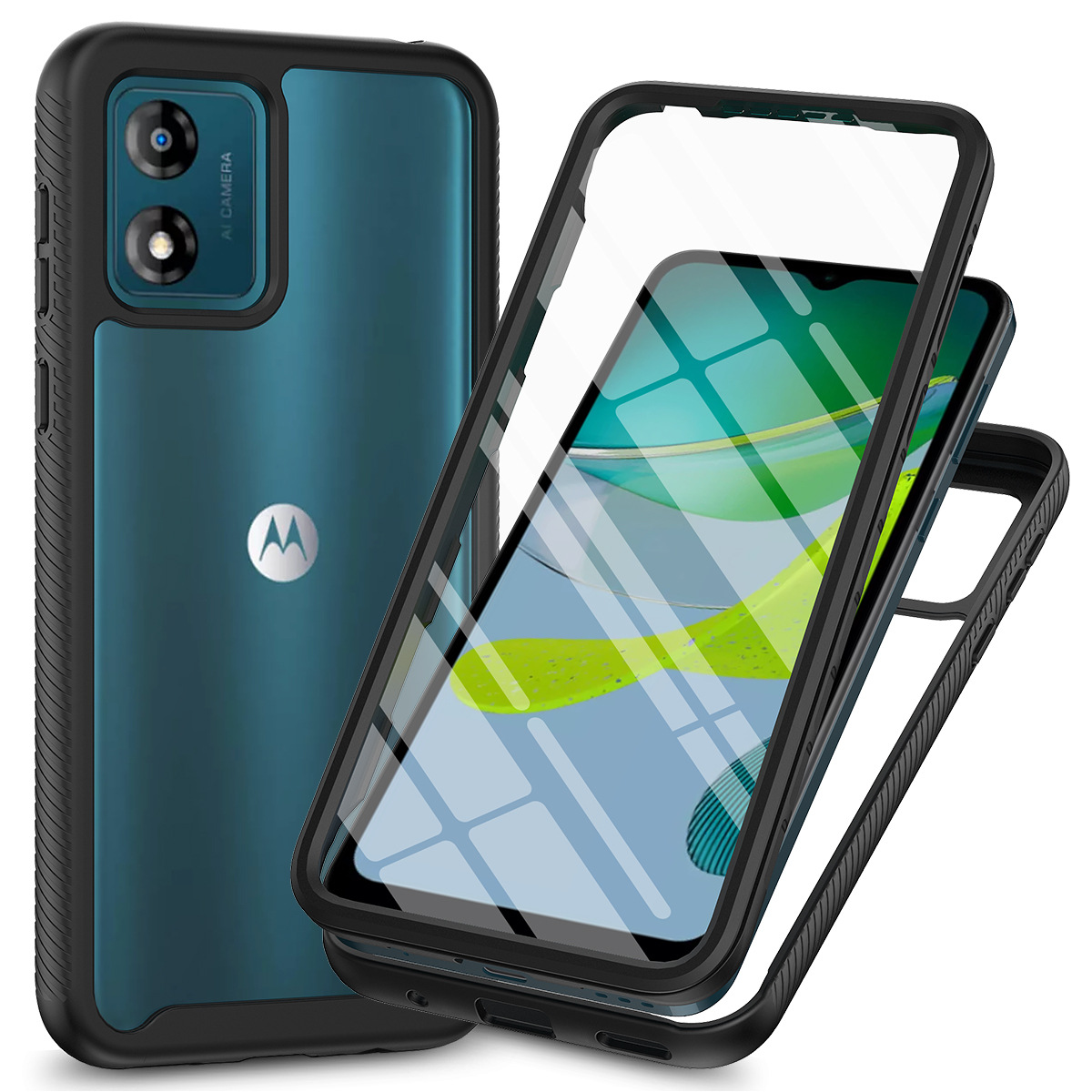 适用于Motorola E13 E32 E20 E7Power 星空屏保内置PET膜手机壳