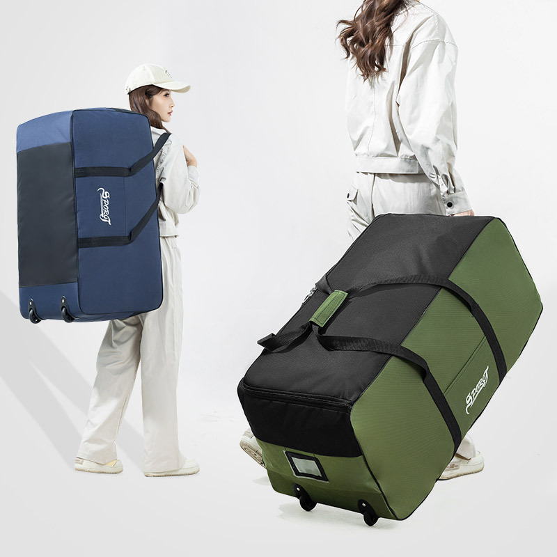 Outdoor camping picnic equipment storage bag clothing tent supplies storage box with wheels large capacity super large travel