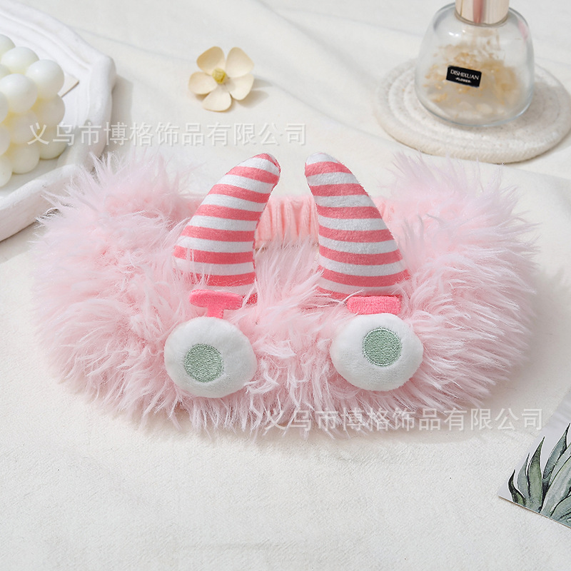 Nuevo divertido lindo peluche feo muñeca divertido orejas feo lindo estudiante accesorios para el cabello lavado facial maquillaje foto