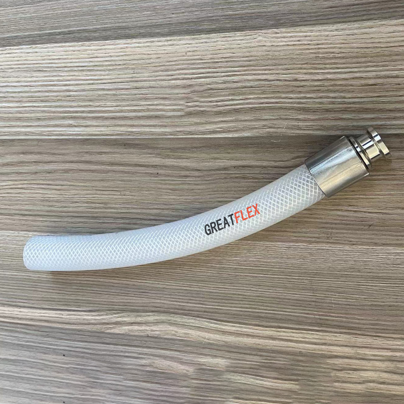 GREATFLEX高温蒸汽透明卫生高压硅胶网纹管防爆BP20